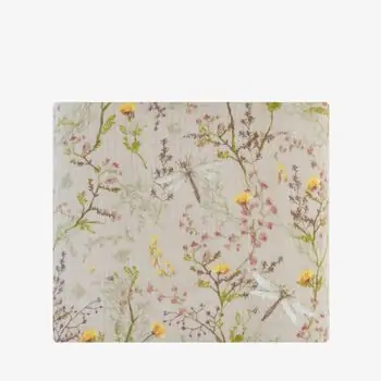 KikkaBoo Double layer muslin blanket 100x100 cm Secret Garden Beige ორფენიანი ახალშობილის პლედი, 2 image