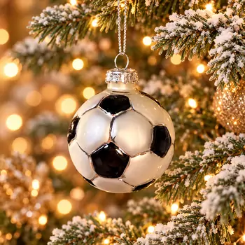 Holiday Football Hanging Decoration - ნაძვის ხის სათამაშო
