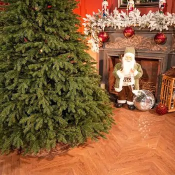 Aurepine Grand Wide Christmas Tree PE 220 CM 100 % Silicone Needle  - ნაძვის ხე 100% სილიკონი, 4 image