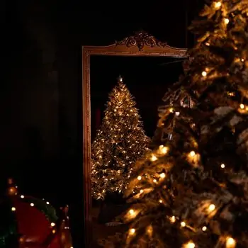 Snowhaven Christmas Tree With Lights 225 CM Snow-Covered - საახალწლო ნაძვის ხე დათოვლილი ტოტებით და განათებით, 7 image