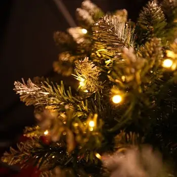 Frosted Haven Christmas Tree  210 CM With Light, Snow-Covered Branches, Pine Cones And Berries - ნაძვის ხე განათებით დათოვლილი ბოლოებით, გირჩით და კენკრით, 16 image