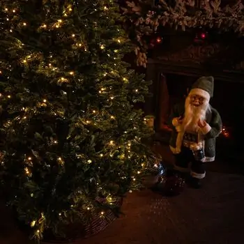 Snowdrop Christmas Tree 210 CM 100% Silicone With Lights - ნაძვის ხე 100 % სილიკონი, განათებით, 7 image