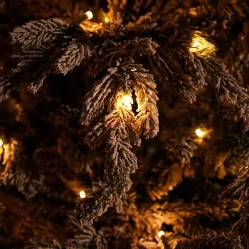 Snowhaven Christmas Tree With Lights 225 CM Snow-Covered - საახალწლო ნაძვის ხე დათოვლილი ტოტებით და განათებით, 11 image