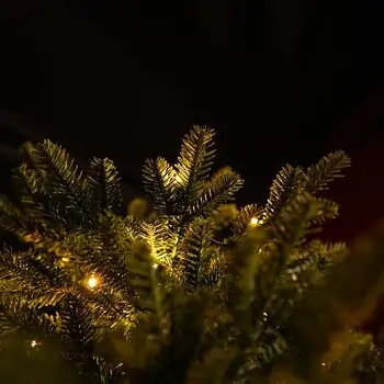 Snowdrop Christmas Tree 210 CM 100% Silicone With Lights - ნაძვის ხე 100 % სილიკონი, განათებით, 15 image
