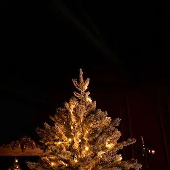 Snowhaven Christmas Tree With Lights 225 CM Snow-Covered - საახალწლო ნაძვის ხე დათოვლილი ტოტებით და განათებით, 6 image