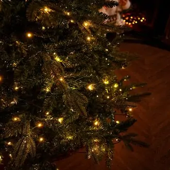 Pineora Christmas Tree  180 CM Mixed Silicone With Lights PE + PVC - ნაძვის ხე შერეული სილიკონი, განათებით, 10 image
