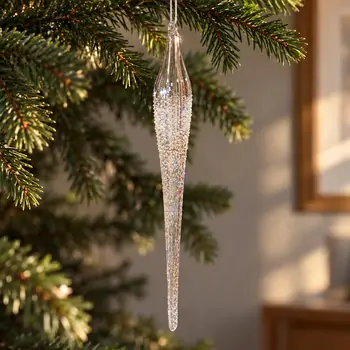 Crystal Icicle Hanging Decoration - ნაძვის ხის სათამაშო