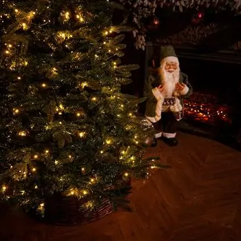 Pineora Christmas Tree  180 CM Mixed Silicone With Lights PE + PVC - ნაძვის ხე შერეული სილიკონი, განათებით, 6 image