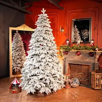 Ukrainіan Frost Snow-Covered Christmas Tree 230 CM 100 % Silicone Needle - ნაძვის ხე 100% სილიკონი