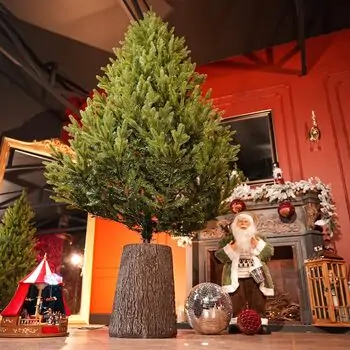Christmas Whisper Tree PE+PVC 210 CM With Mixed Silicone Needle - ნაძვის ხე შერეული სილიკონის წიწვებით, 6 image