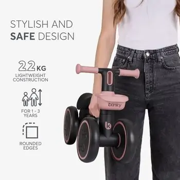 KikkaBoo Ride On Blinky Pink - ველოსიპედი, 4 image