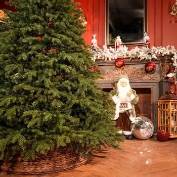 Aurepine Grand Wide Christmas Tree PE 220 CM 100 % Silicone Needle  - ნაძვის ხე 100% სილიკონი, 5 image