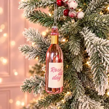 Rosé Bottle Hanging Decoration - ნაძვის ხის სათამაშო