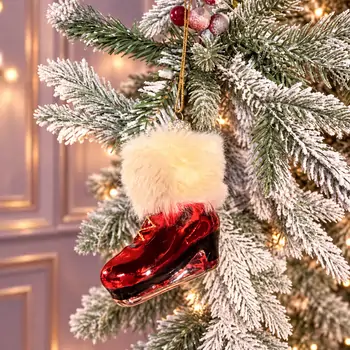 Furry Ice Skate Hanging Decoration - ნაძვის ხის სათამაშო, 2 image