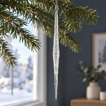 Crystal Icicle Hanging Decoration - ნაძვის ხის სათამაშო