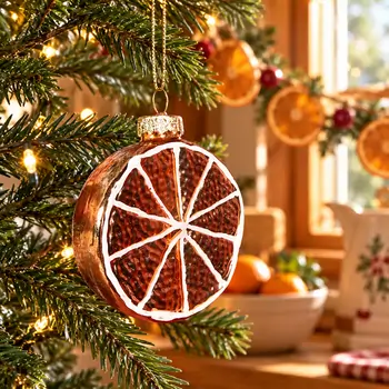 Orange Slice Christmas Hanging Decoration - ნაძვის ხის სათამაშო