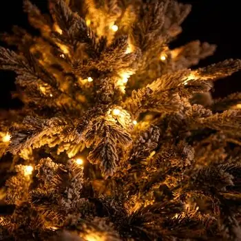Snowhaven Christmas Tree With Lights 225 CM Snow-Covered - საახალწლო ნაძვის ხე დათოვლილი ტოტებით და განათებით, 12 image