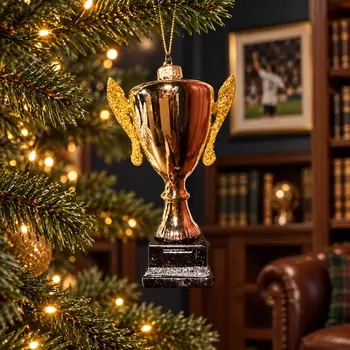 Gold Trophy Christmas Hanging Decoration - ნაძვის ხის სათამაშო