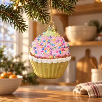 Cupcake Christmas Hanging Decoration - ნაძვის ხის სათამაშო