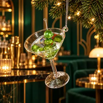 Olive Martini Hanging Decoration - ნაძვის ხის სათამაშო