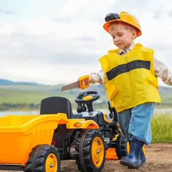 Pilsan 07 318 Active Pedal Operated Tractor With Loader And Trailer - საბავშვო ტრაქტორი მისაბმელით, 4 image