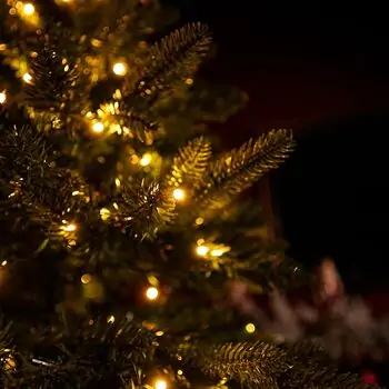 Pineora Christmas Tree  180 CM Mixed Silicone With Lights PE + PVC - ნაძვის ხე შერეული სილიკონი, განათებით, 11 image