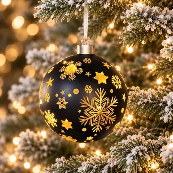 Midnight Snowflakes Hanging Decoration - ნაძვის ხის სათამაშო, 2 image