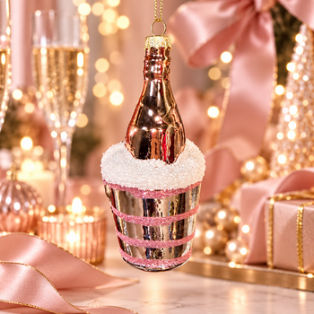 Rosé Champagne Hanging Decoration - ნაძვის ხის სათამაშო