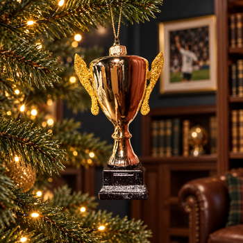 Gold Trophy Christmas Hanging Decoration - ნაძვის ხის სათამაშო