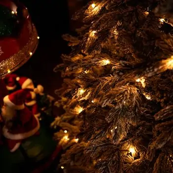 Snowhaven Christmas Tree With Lights 225 CM Snow-Covered - საახალწლო ნაძვის ხე დათოვლილი ტოტებით და განათებით, 13 image