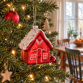 Santa’s Little House Hanging Decoration - ნაძვის ხის სათამაშო