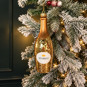 Sparkle Champagne Hanging Decoration - ნაძვის ხის სათამაშო