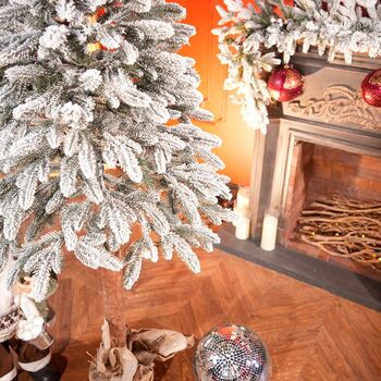 Premium Snow-Covered Christmas Tree PE 200 CM - ნაძვის ხე 100% სილიკონი, 4 image