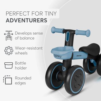 KikkaBoo Ride On Blinky Blue - ველოსიპედი, 6 image