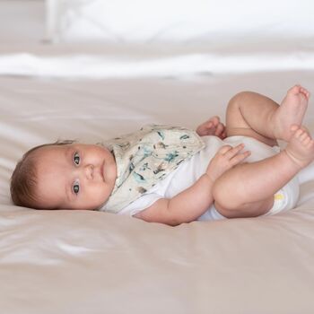 KikkaBoo Muslin bibs set 2pcs Dreamy Fields Grey - საბავშვო წინსაფრები, 2 image