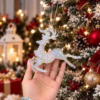 Aurora Reindeer Bells Hanging Decoration - ნაძვის ხის სათამაშო