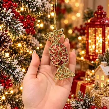 Ruby Candy Charm Hanging Decoration - ნაძვის ხის სათამაშო