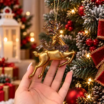 Copper Woodland Reindeer Hanging Decoration - ნაძვის ხის სათამაშო