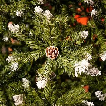 Solenne Christmas Tree 240 CM With Pine Cones And Berries - ნაძვის ხე დათოვლილი ბოლოებით, გირჩით და კენკრით, 6 image