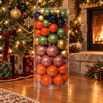 Festive Jewel Bauble Set - ნაძვის ხის სათამაშოების ნაკრები