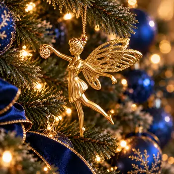 Golden Fairy Wishes Hanging Decoration - ნაძვის ხის სათამაშო, 2 image