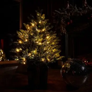 Everwyn Christmas Tree  90 CM 100% Silicone Needle With Lights - ნაძვის ხე 100% სილიკონის წიწვებით და განათებით, 13 image