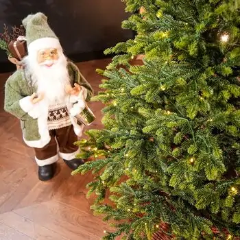 Pearl Evergreen Christmas Tree 180 CM 100% Silicone With Lights - ნაძვის ხე 100% სილიკონი, განათებით, 5 image
