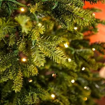 Pearl Evergreen Christmas Tree 180 CM 100% Silicone With Lights - ნაძვის ხე 100% სილიკონი, განათებით, 8 image