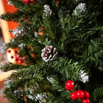 Winterwood Christmas Tree 210 CM With Pine Cones And Berries - ნაძვის ხე დათოვლილი ბოლოებით, გირჩით და კენკრით, 11 image