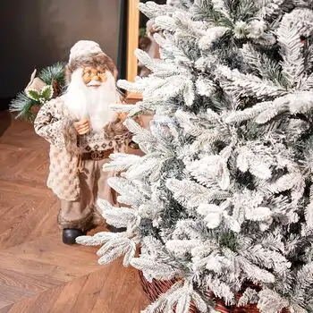 Roselle Snow-Covered Christmas Tree  PE+PVC 210 CM  - დათოვლილი ნაძვის ხე შერეული სილიკონის წიწვებით, 5 image