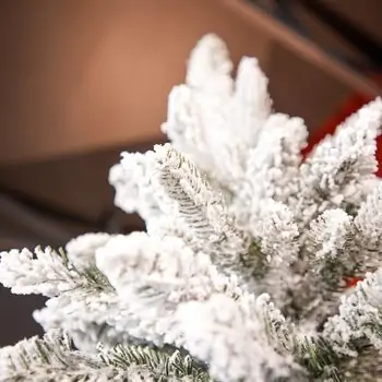 Snowberry Pine Christmas Tree 180 CM With Mixed Silicone Needle PE+PVC - დათოვლილი ნაძვის ხე შერეული სილიკონის წიწვებით, 5 image