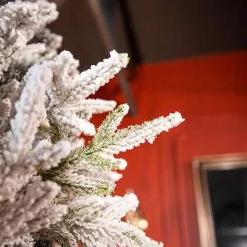 Serenia Snow-Covered Christmas Tree PE+PVC 210 CM With Mixe Silicone Needle - დათოვლილი ნაძვის ხე შერეული სილიკონის წიწვებით, 6 image