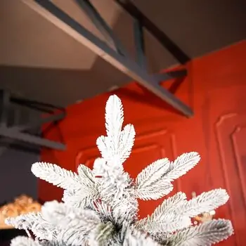 Roselle Snow-Covered Christmas Tree  PE+PVC 210 CM  - დათოვლილი ნაძვის ხე შერეული სილიკონის წიწვებით, 3 image
