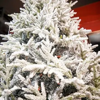Serenia Snow-Covered Christmas Tree PE+PVC 210 CM With Mixe Silicone Needle - დათოვლილი ნაძვის ხე შერეული სილიკონის წიწვებით, 5 image
